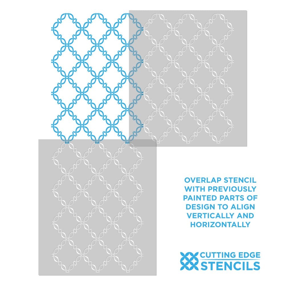 Trellis stencil pattern erika wall stencil 