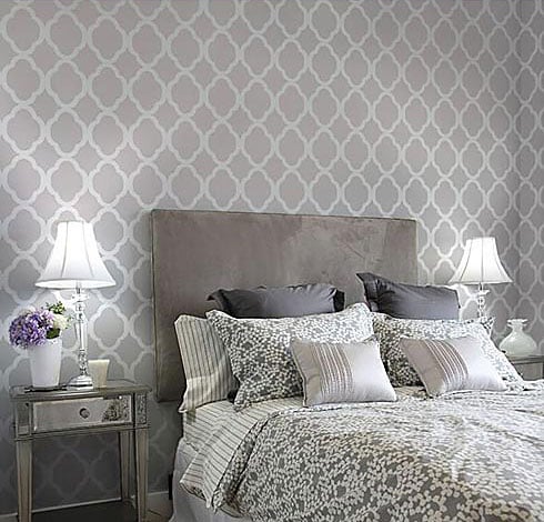 trellis wall stencil