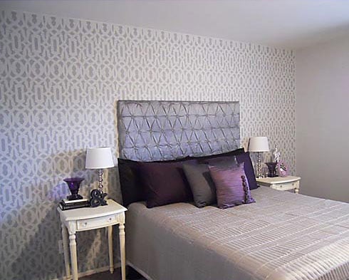 trellis wall pattern stencil