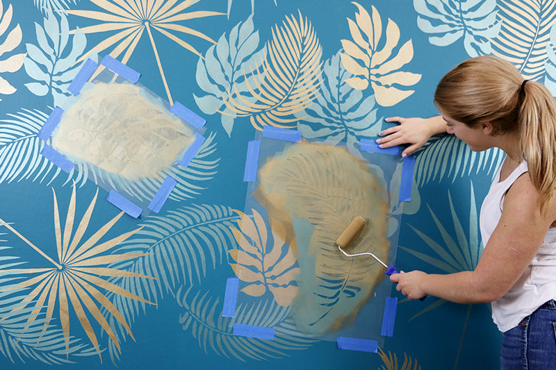 Tropical stencils for walls