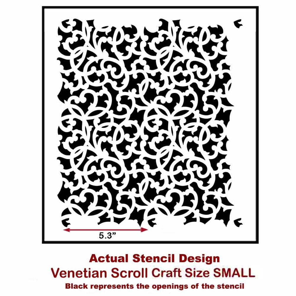 Venetian-scroll-craft-small-furniture-stencil