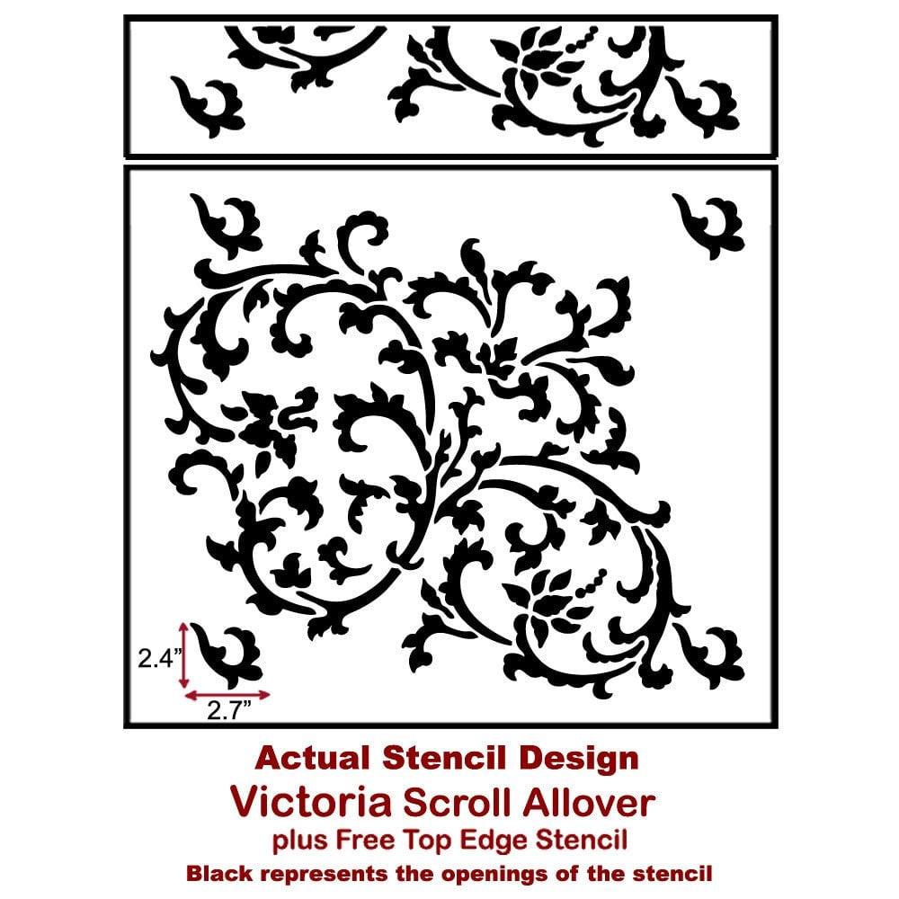 Victoria-Scroll-Pattern-Stencil-Actual