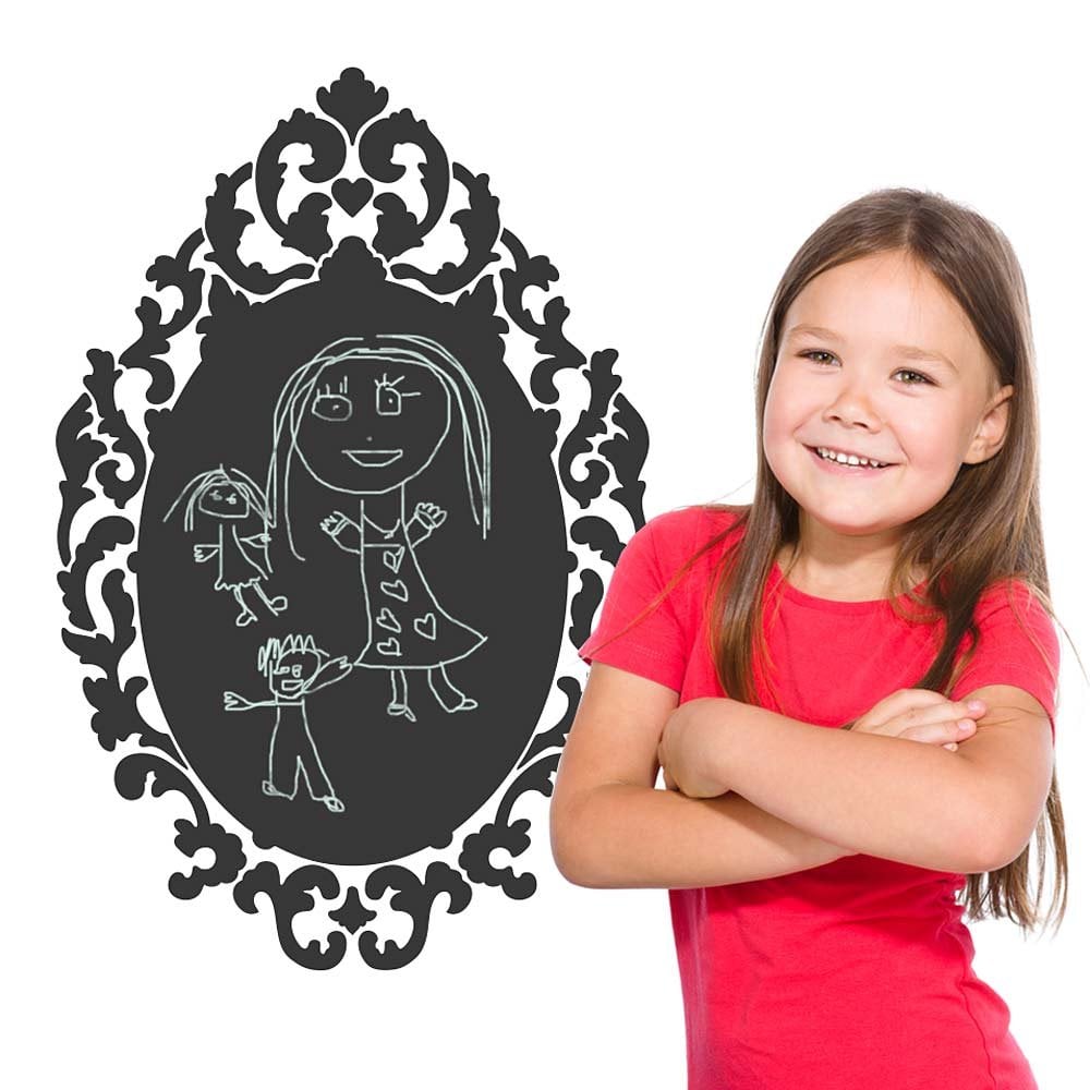 Victorian-Frame-stencil-chalkboard-paint