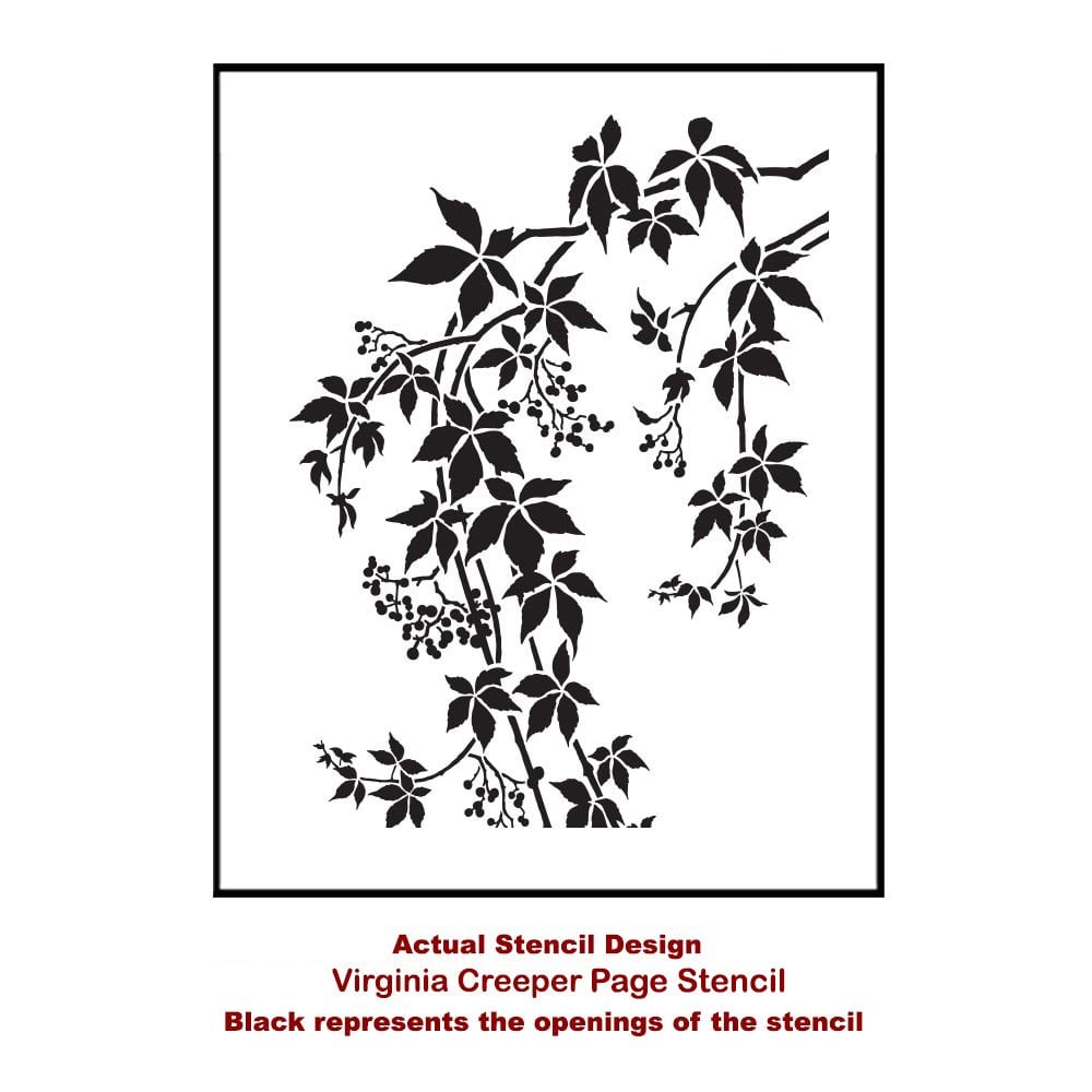 Virginia-creeper-medium-card-template-stencil