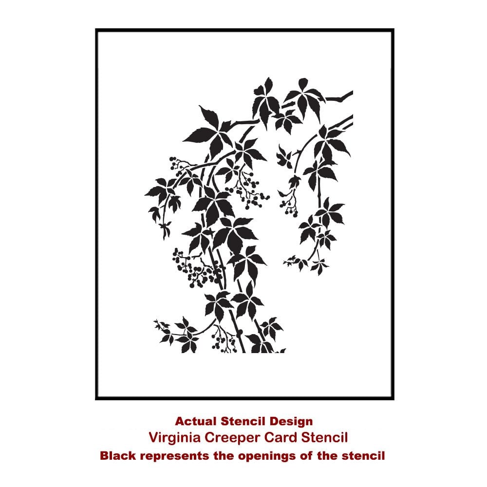 Virginia-creeper-small-card-template-stencil