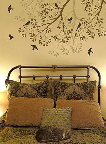 tree branch stencil all stencil spring songbird bedroom