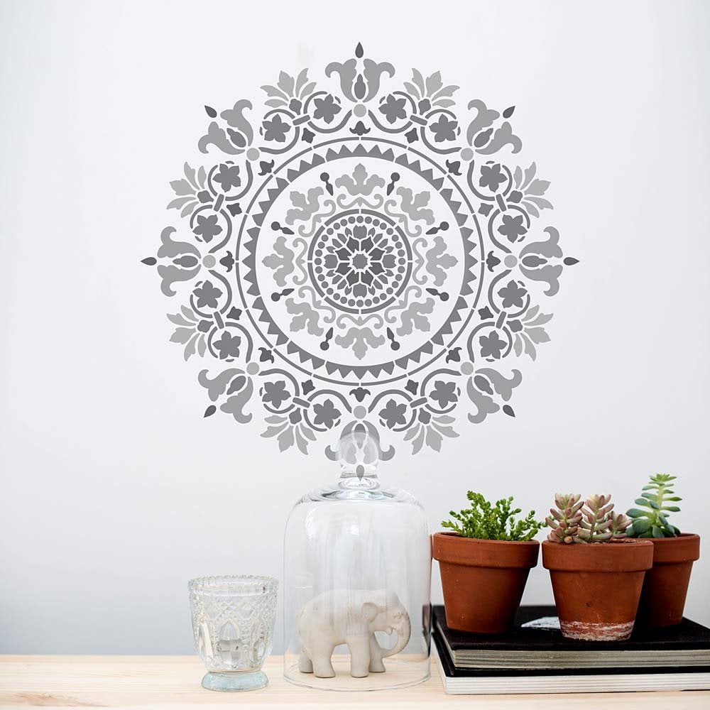 wall mandala decal large medallion design stencil mandalas for walls and ceiling diy home decor