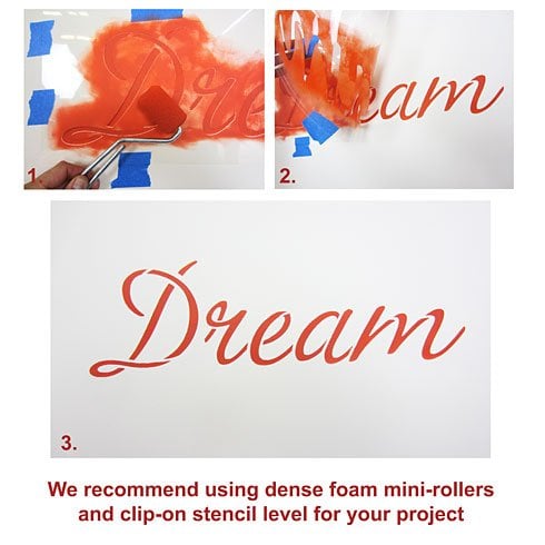 Wall-quote-stencil-how-to-dream