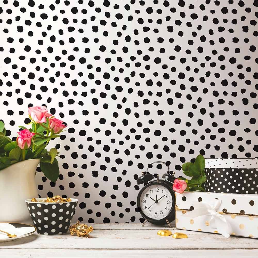 wild spots stencil wallpapepr