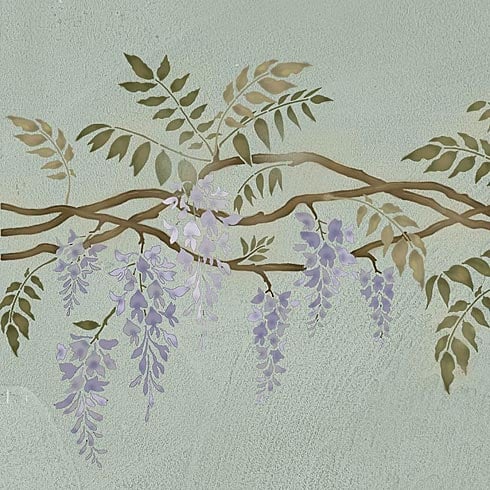 wisteria stencil