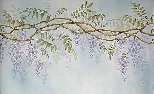 wisteria stencil