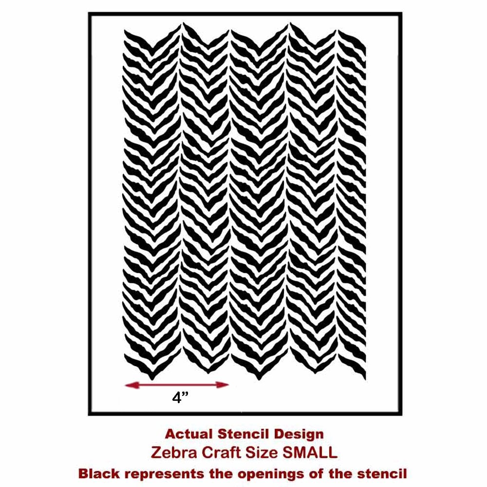 Zebra Stripe Craft Stencil