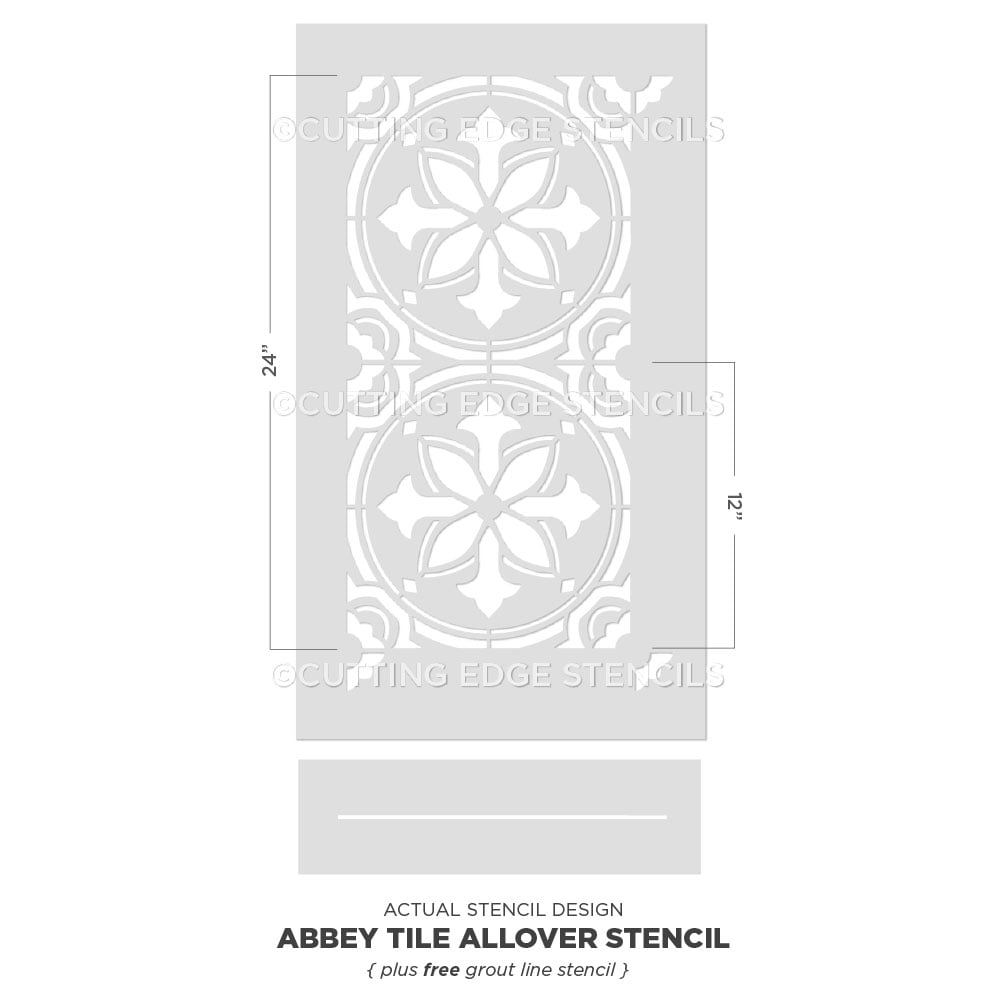 Abbey Tile Stencil