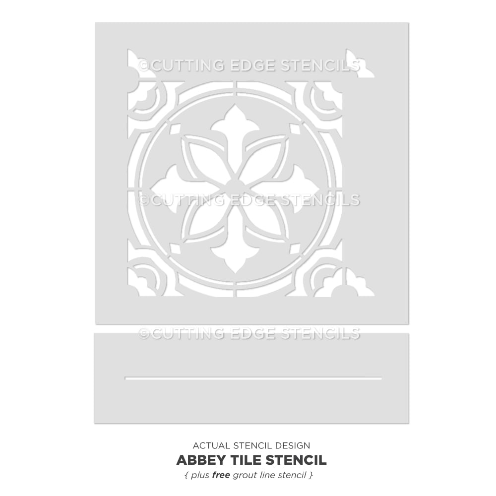 Abbey-Tile-Stencil-Painted-Floor-Stenciling