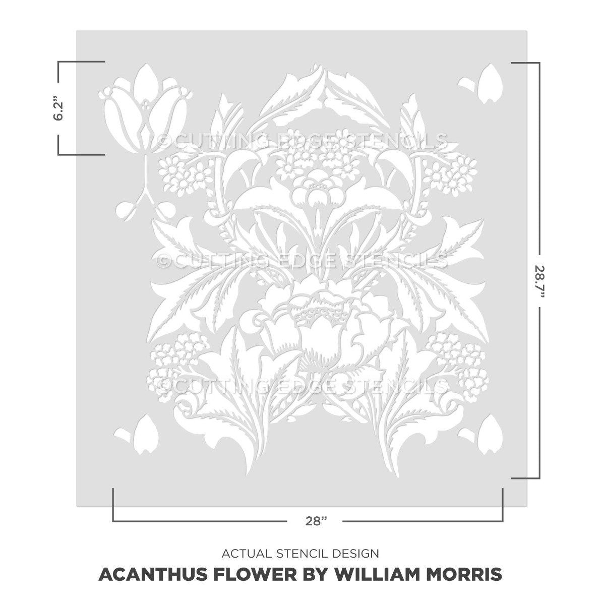 actual stencil image painting stencil acanthus flower stencil