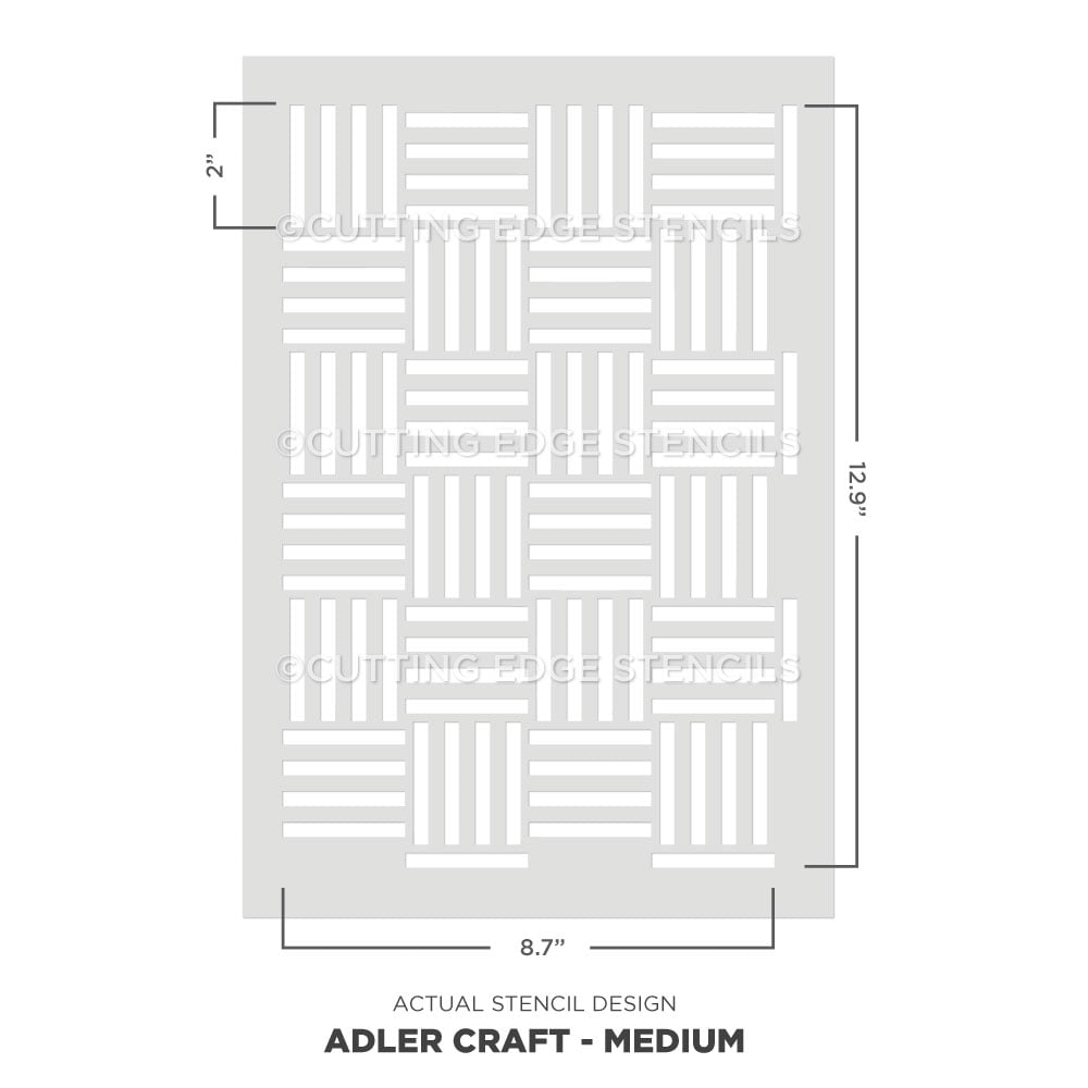 craft stencil adler for furniture line pattern