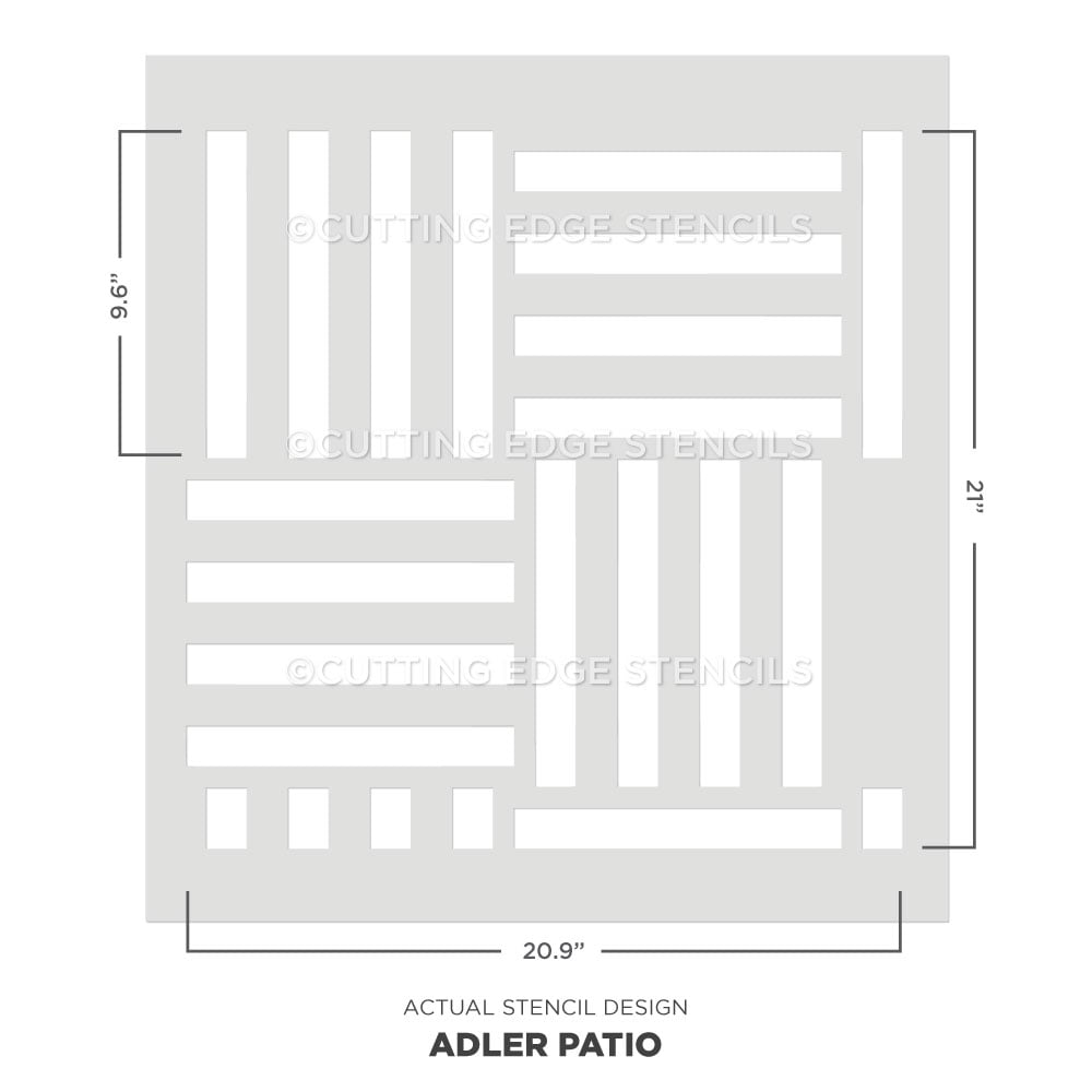 adler patio stencil for walls line design actual stencil image