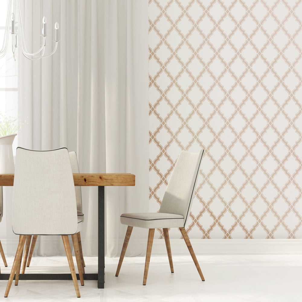 agora moroccan wall stencil pattern