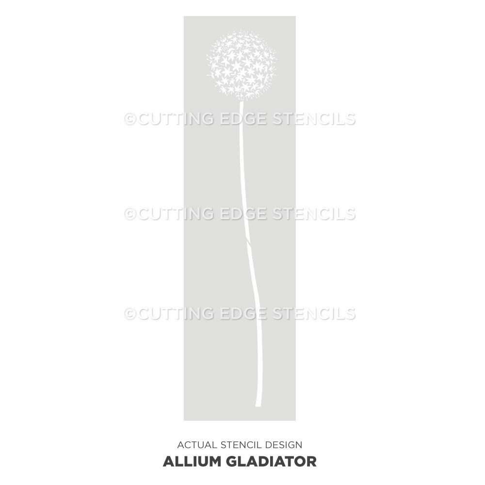 Allium Gladiator Stencil design