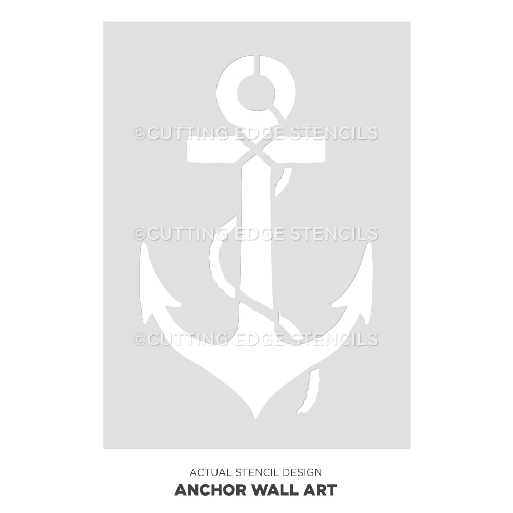 Anchor Wall Art Stencil