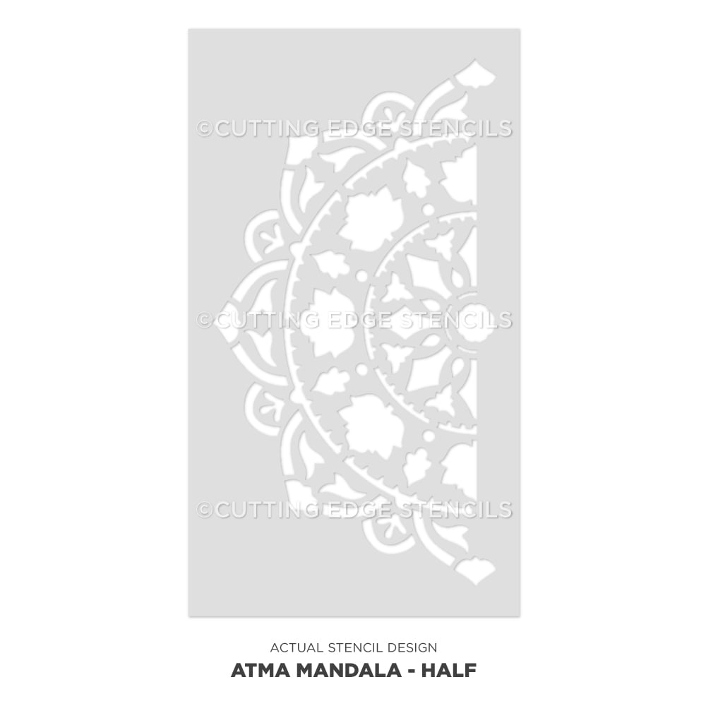 Atma Mandala Stencil Design Wall Painting Stenciling