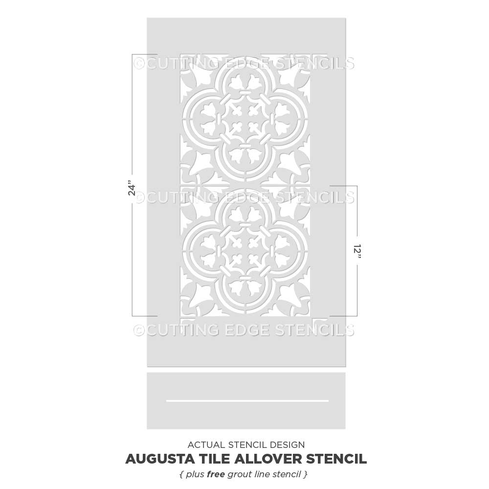 Augusta Tile Stencil