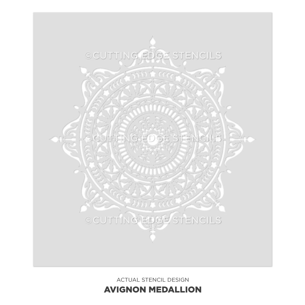 Avignon Mandala Stencil Design DIY Art Stenciling