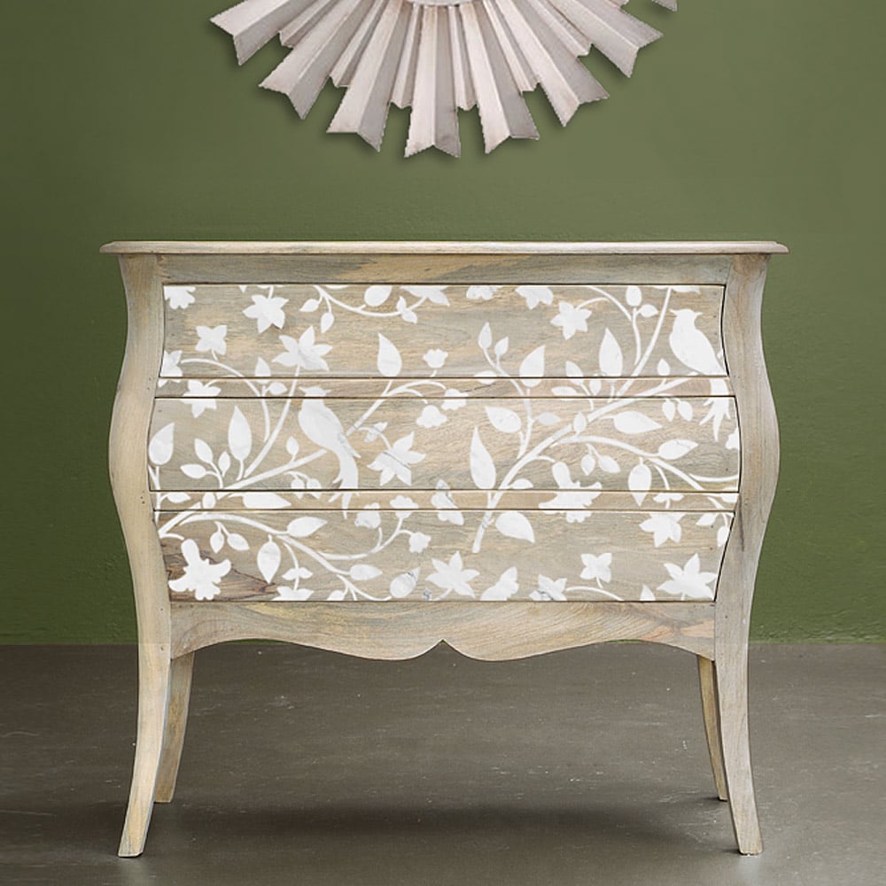 furniture stencil dresser