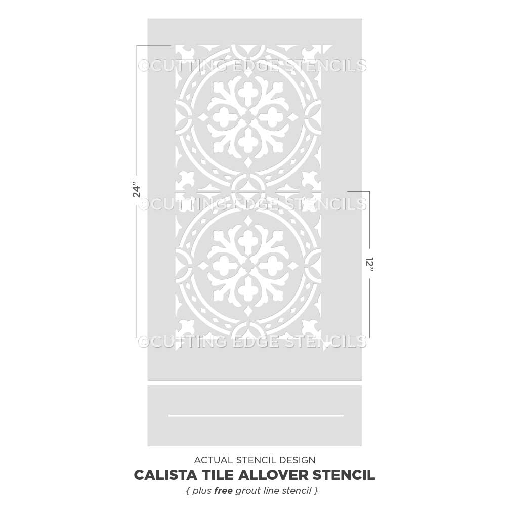 Calista Tile Stencil