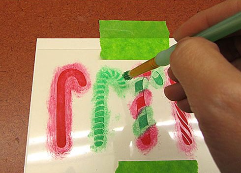 candy cane stencil