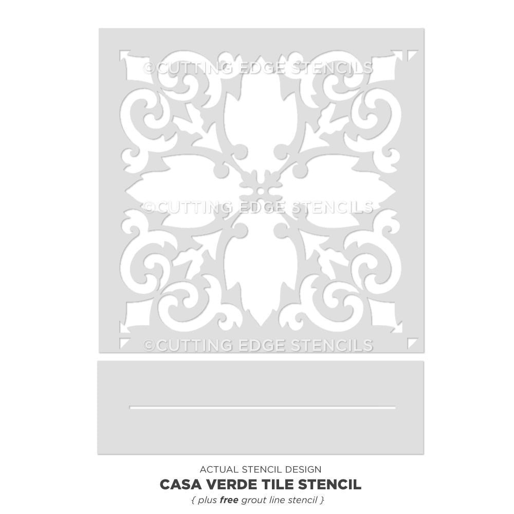 Casa-Verde-Tile-Stencil-Painted-Floor-Actual