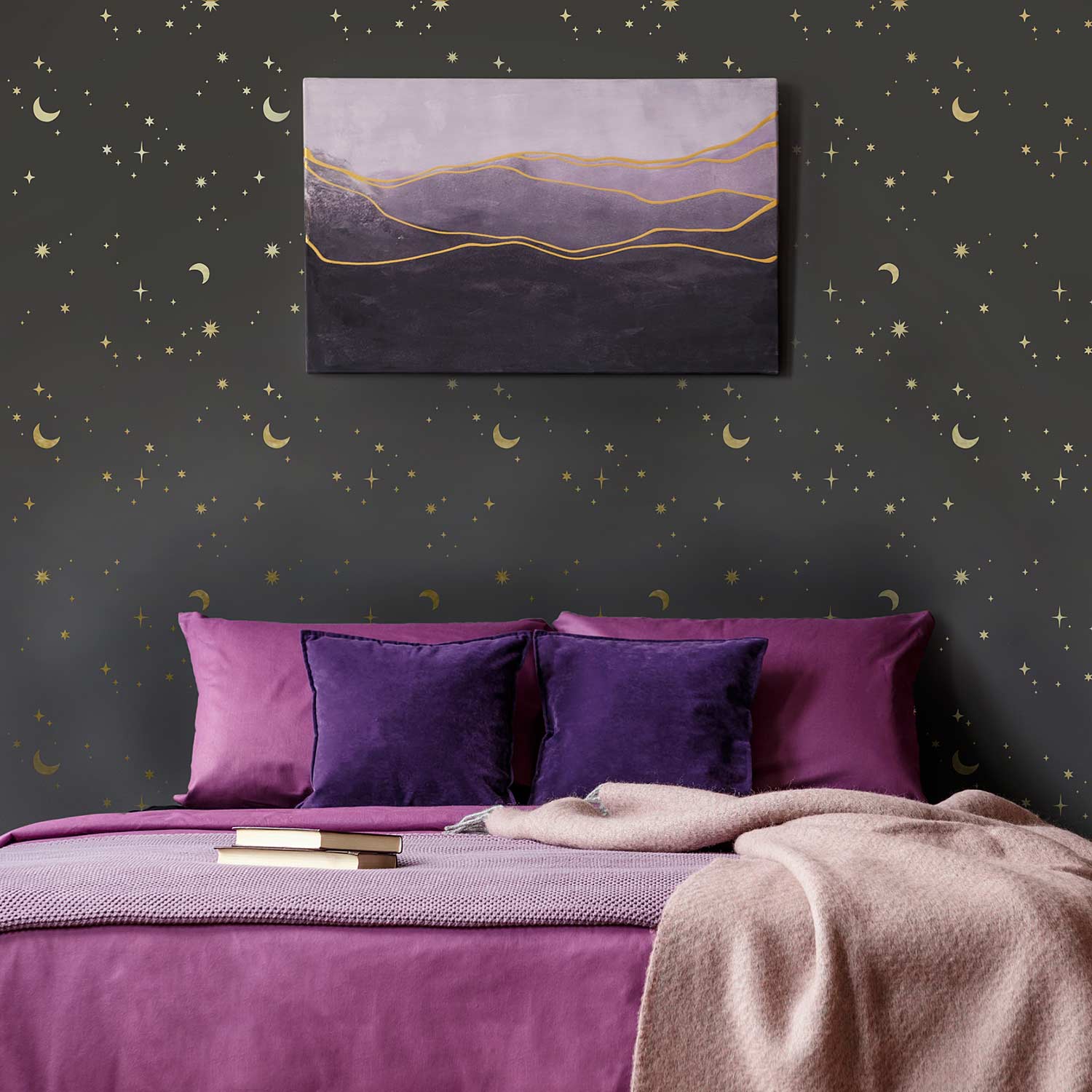 celestial wall stencil