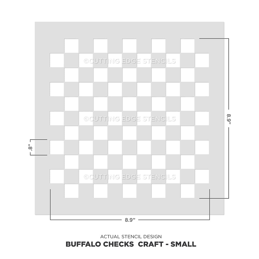 Checks stencil stencils design