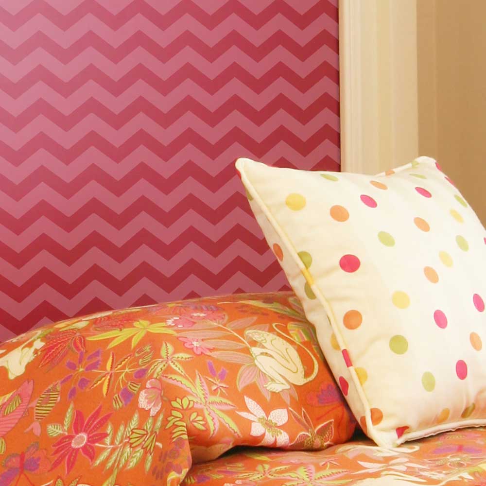 Chevron Craft stencil for furniture