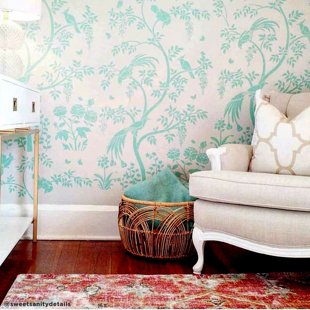 chinoiserie stencil