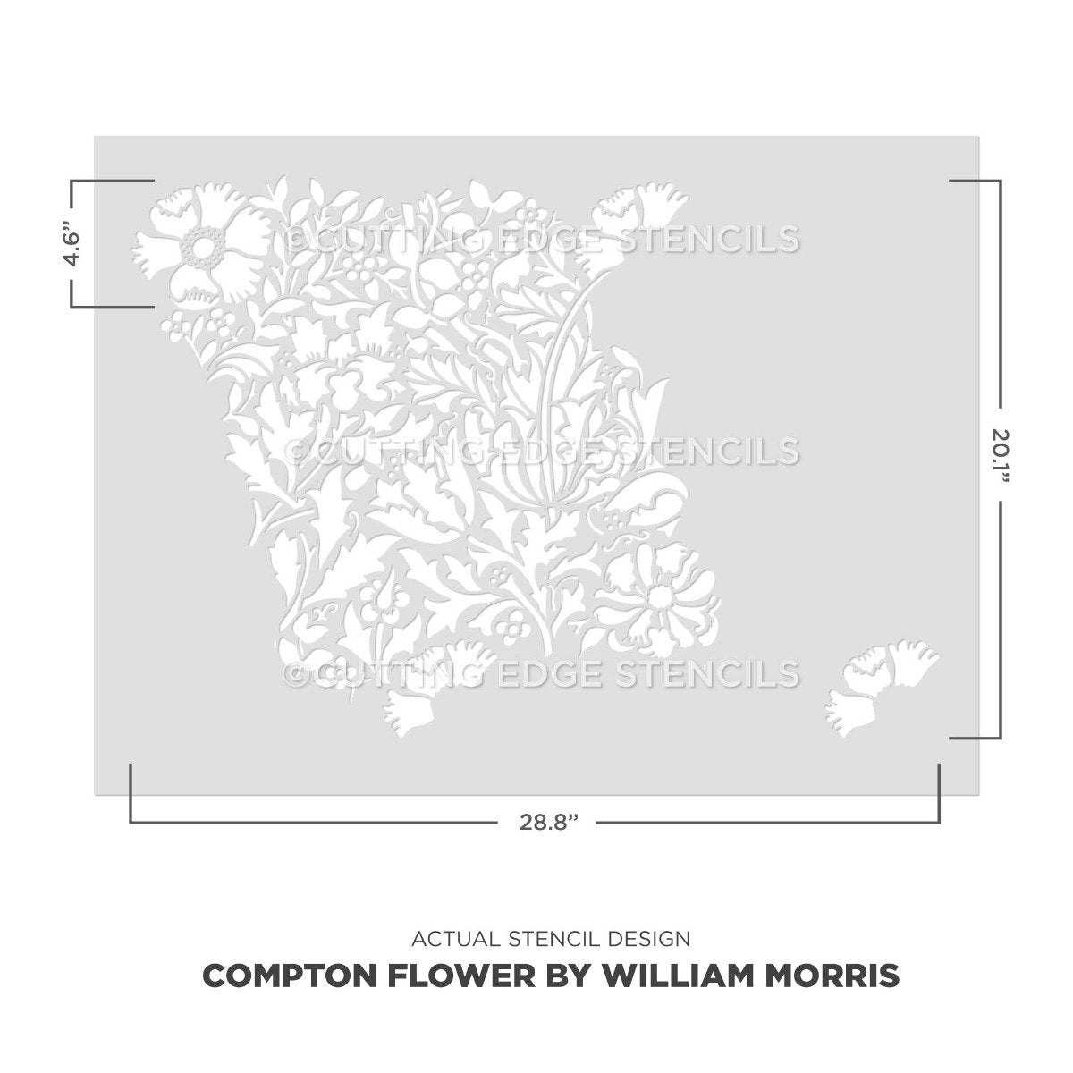 compton wall stencil for painting actual stencil image