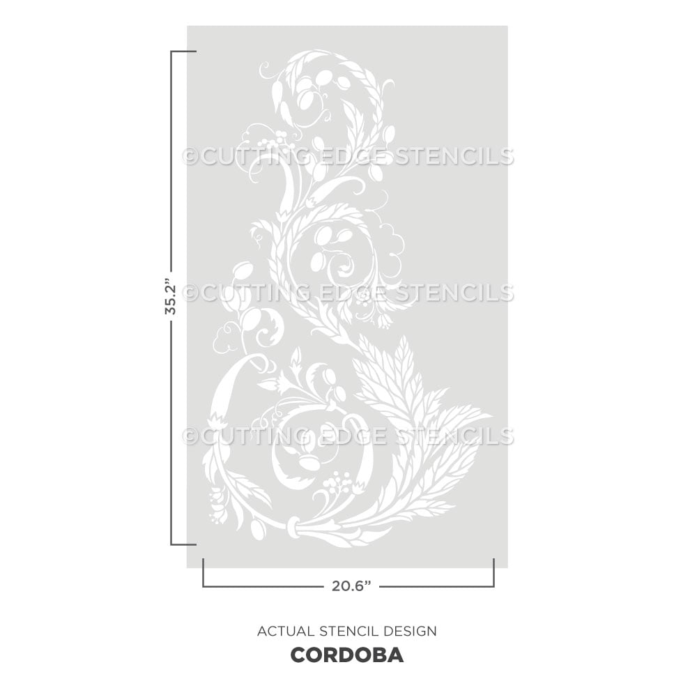 cordoba wall stencil design