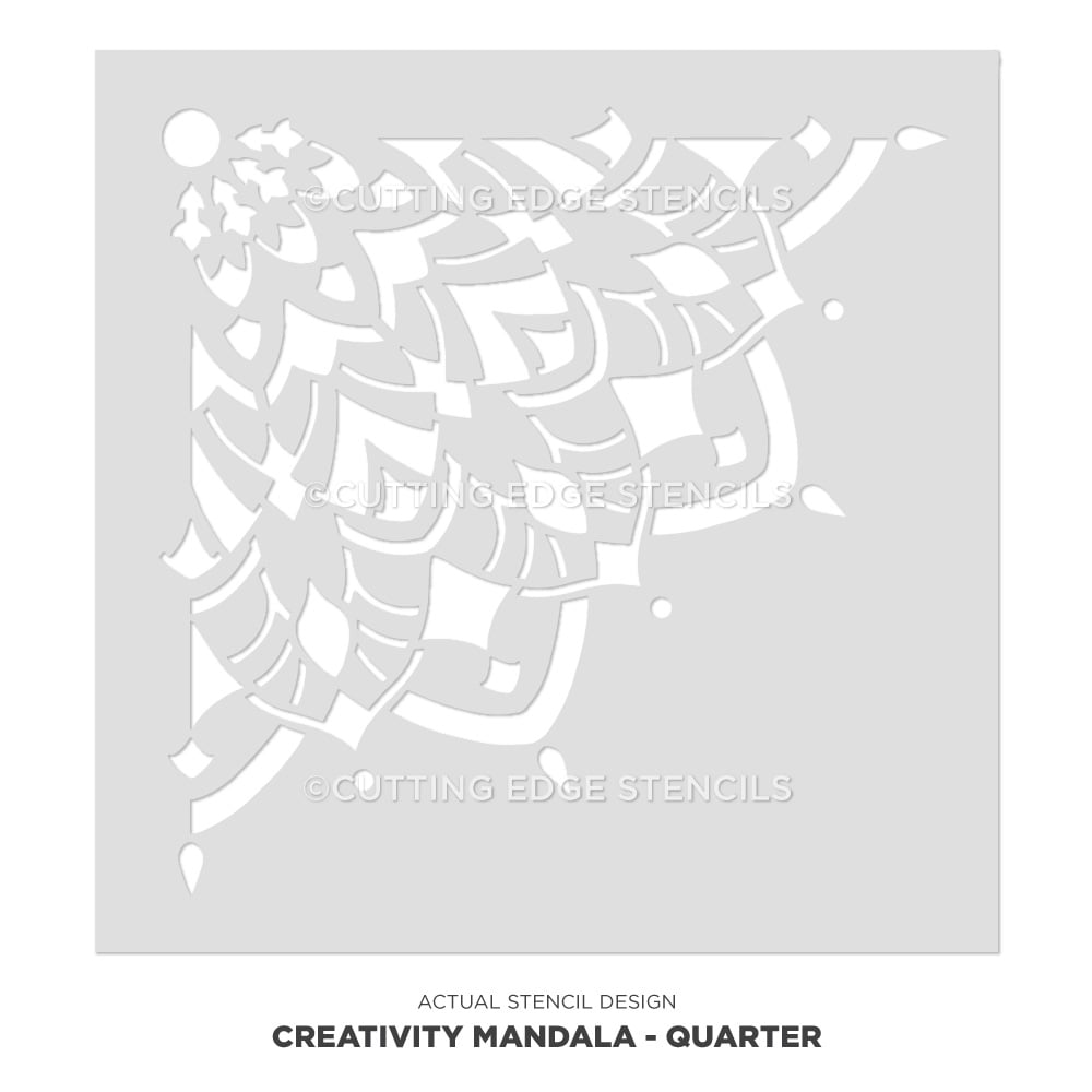 Creativity Mandala Stencil