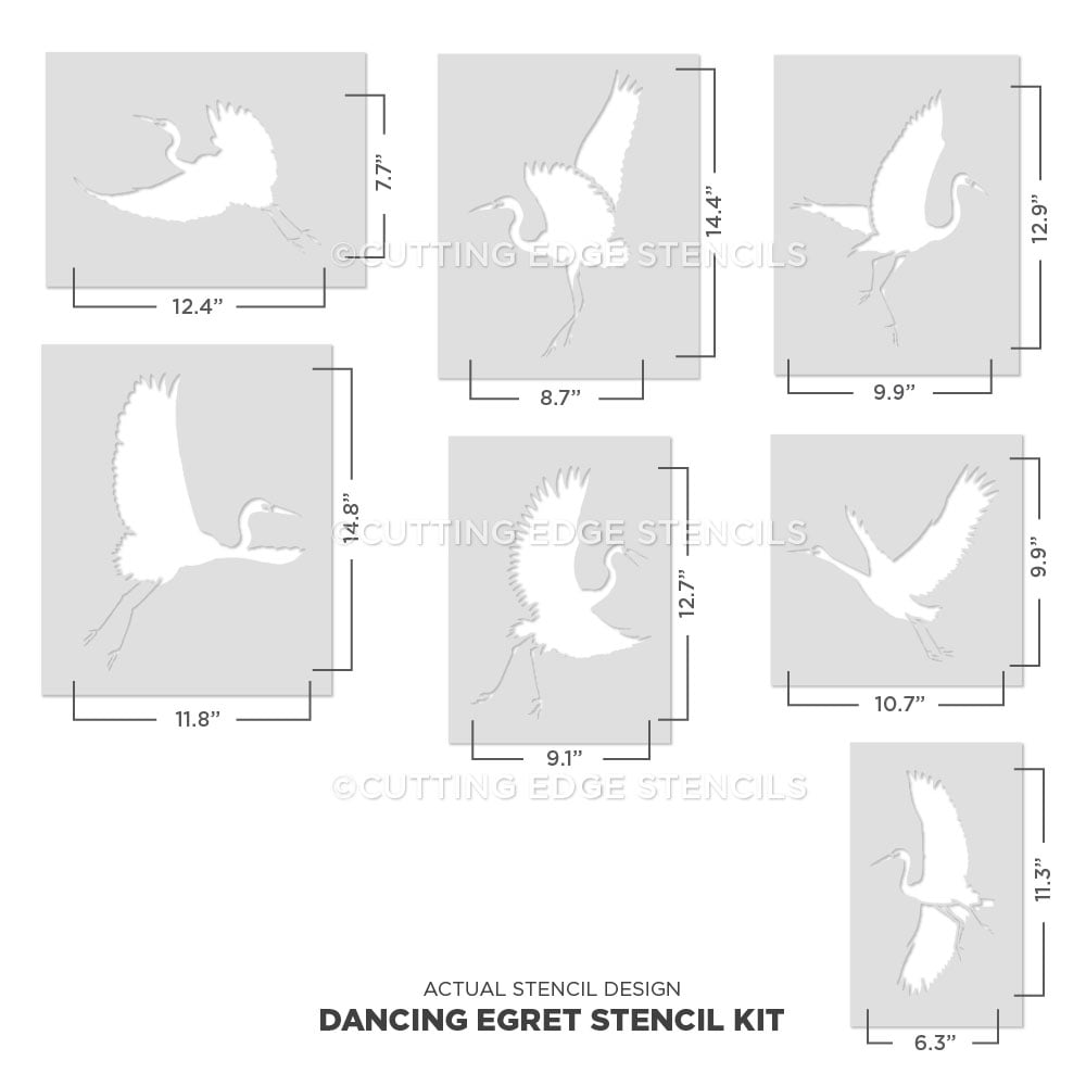 Dancing Egrets kit Actual image