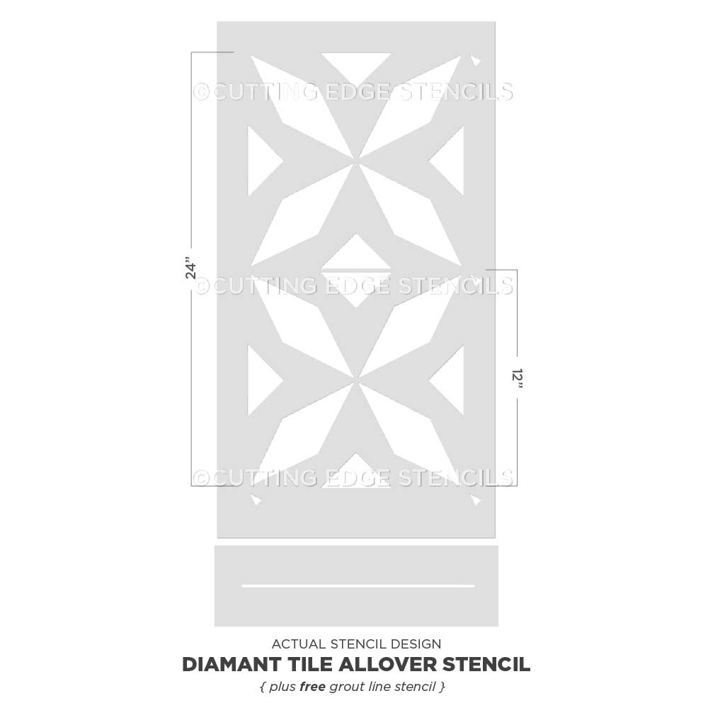 Diamant Tile Stencil