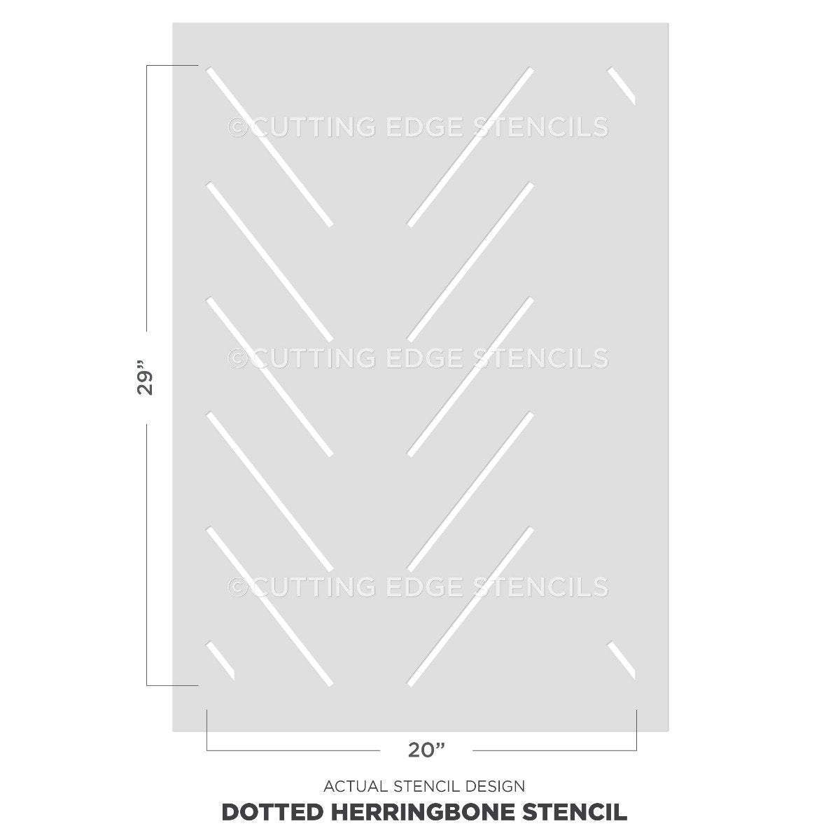 herringbone stencil for walls