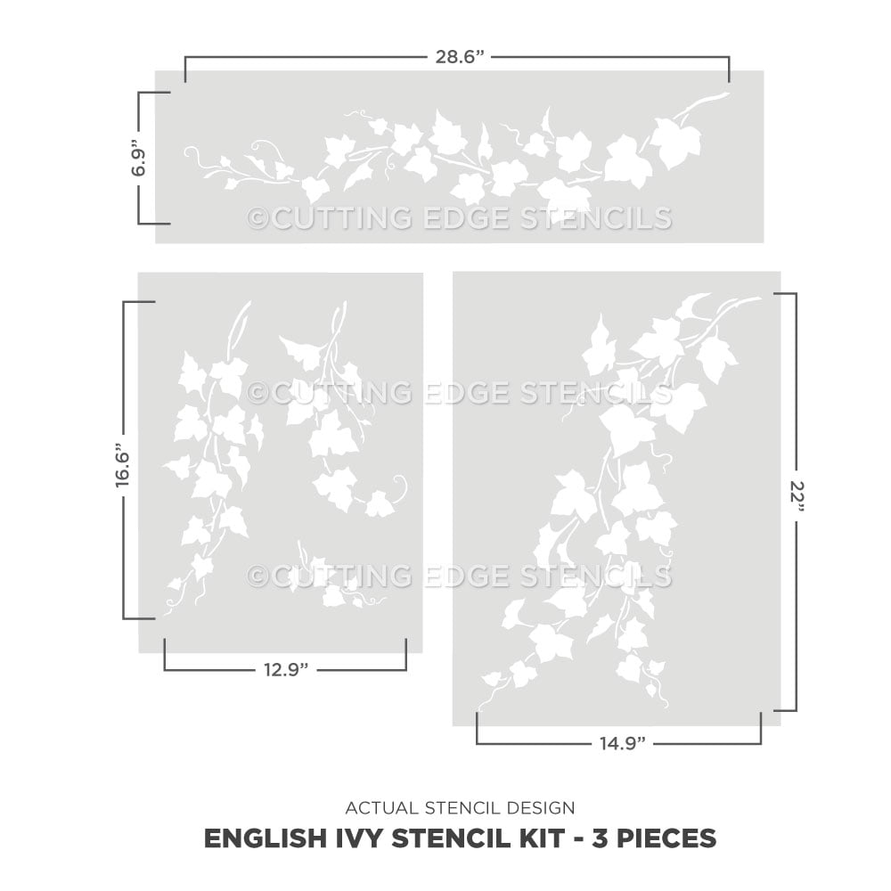 english ivy stencil