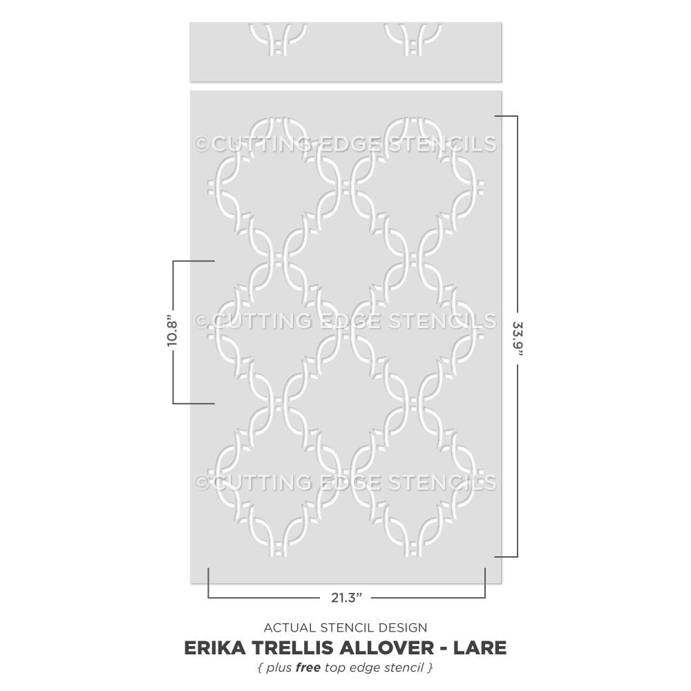 trellis wall pattern stencil erika wall stencil actual