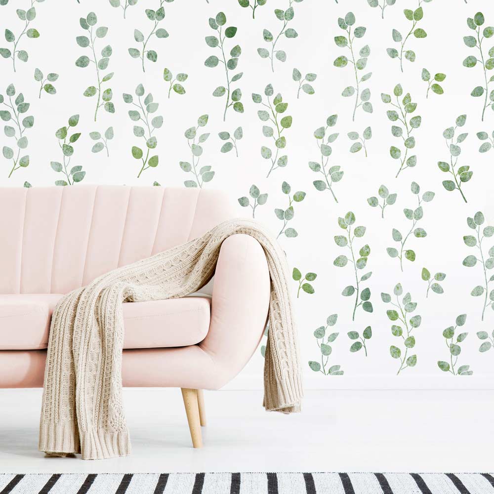 Eucalyptus Wall Stencil