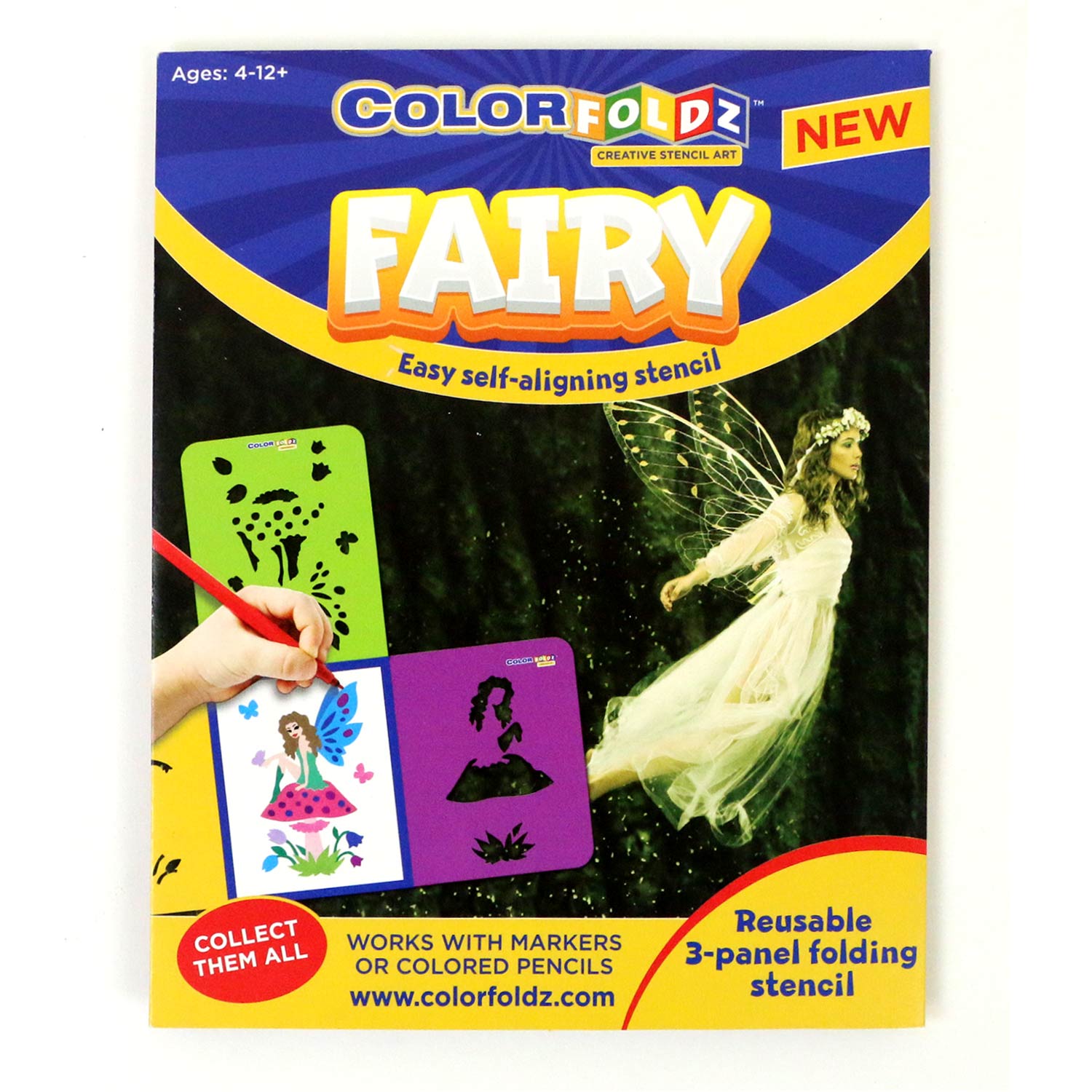 fairy stencil colorfoldz