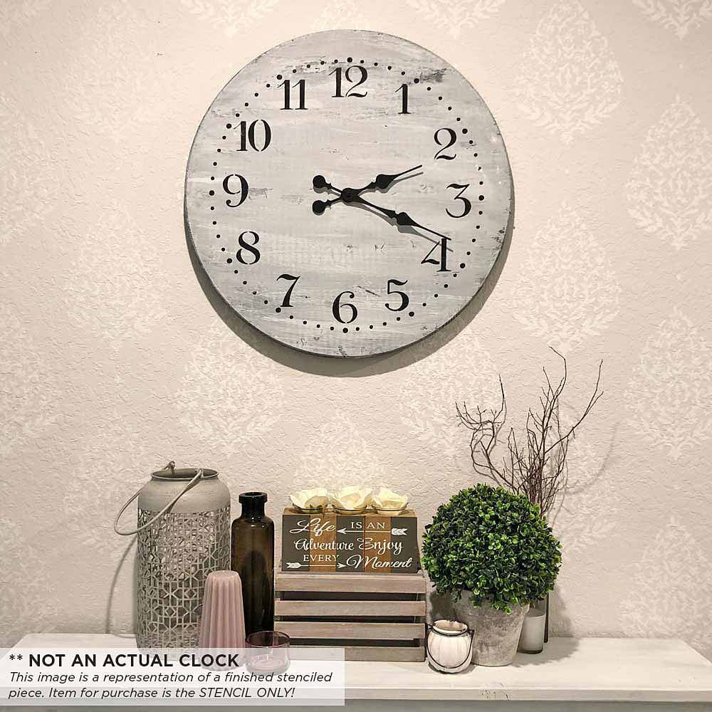 farmhouse clock stencil