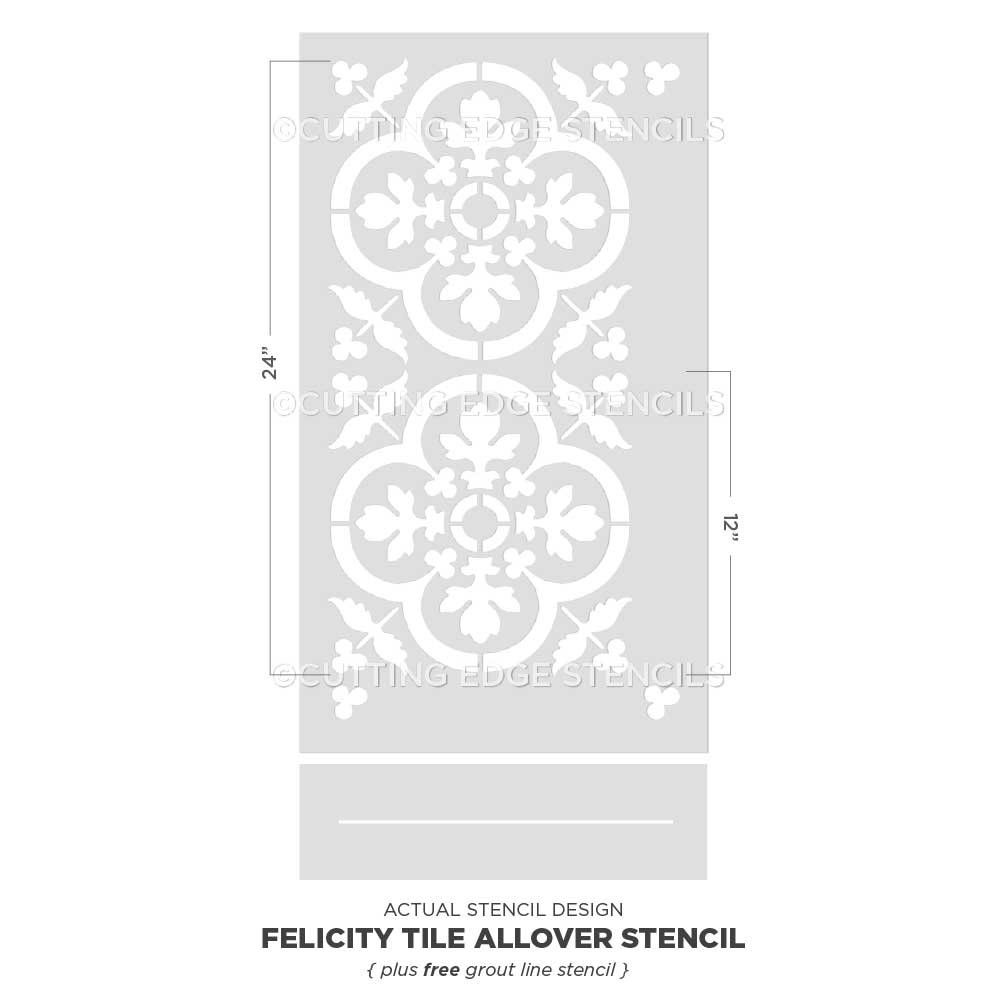 Felicity Tile Stencil