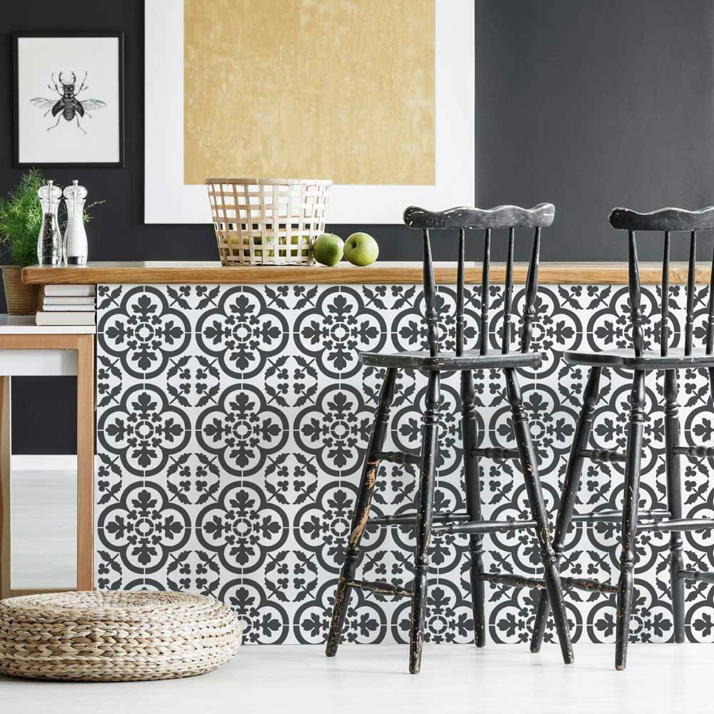 Felicity-Tile-Stencil-Kitchen-Island-Backsplash-Tiles-Stencil