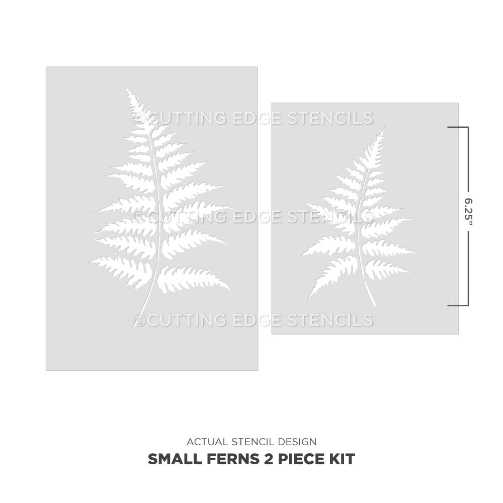 small ferns stencil kit