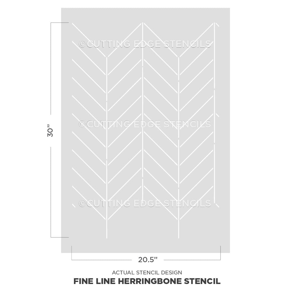 chevron heringbone stencils